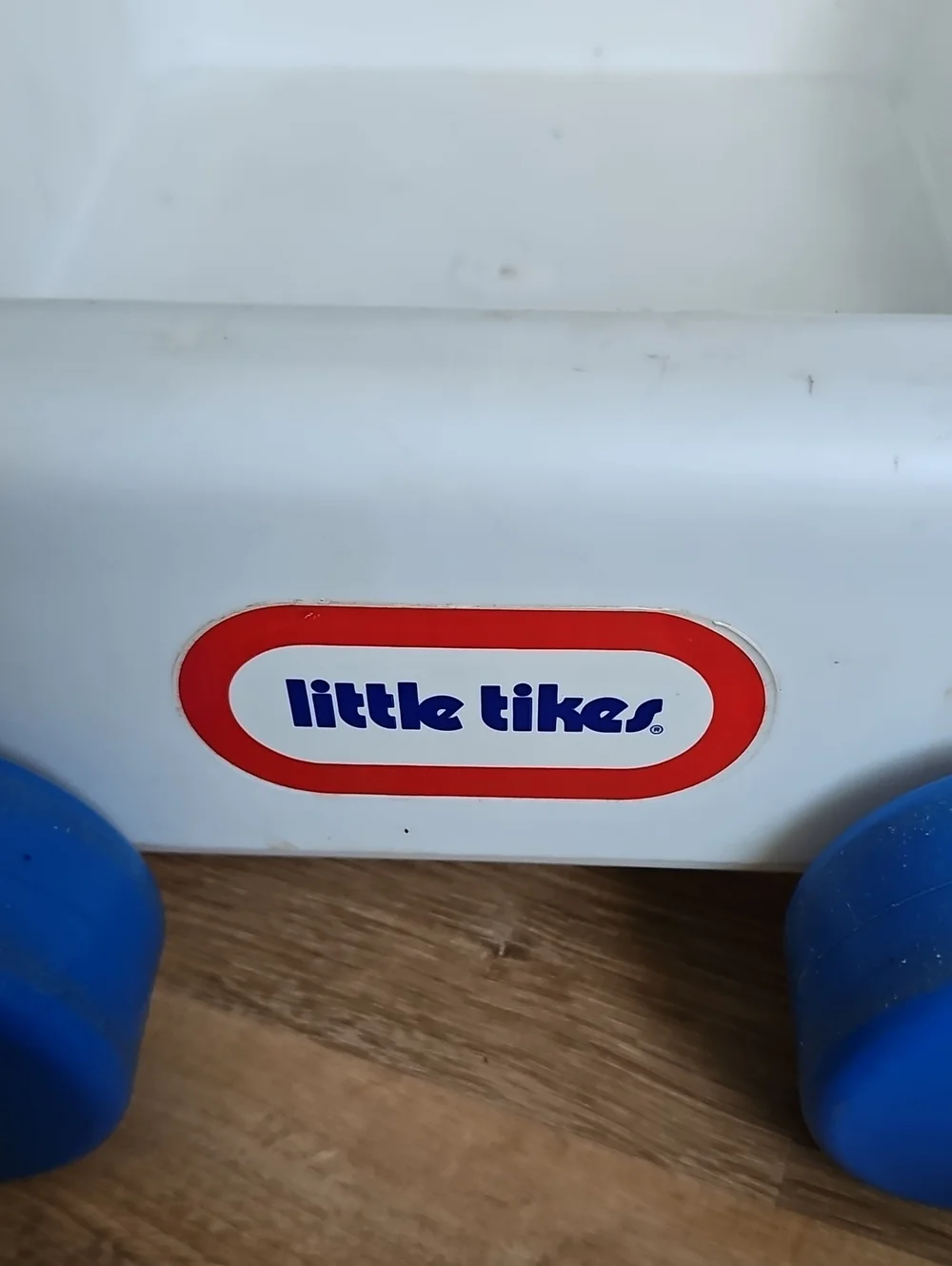 Vintage Pull-Along Animal Wagon - Blue, Orange, Yellow